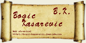 Bogić Kašarević vizit kartica